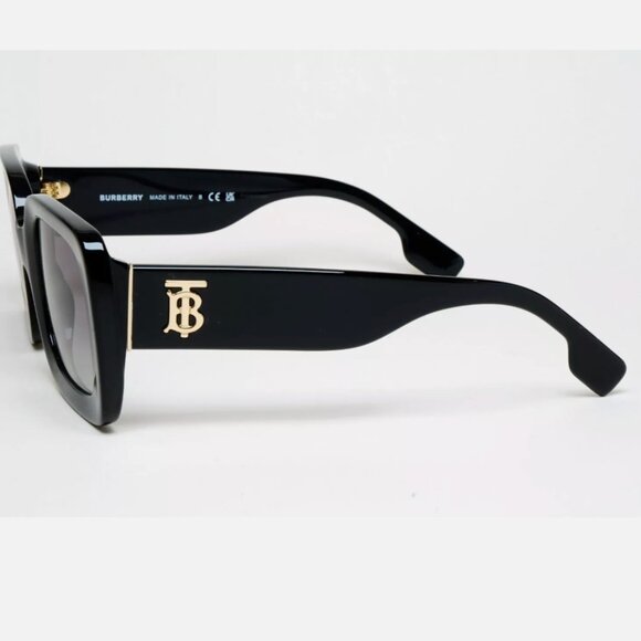 Burberry Black Sunglasses 51mm Gold Square main image 6